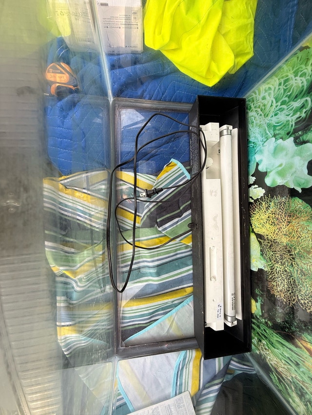 20 Gallon Aquarium with hood and light - photo 2