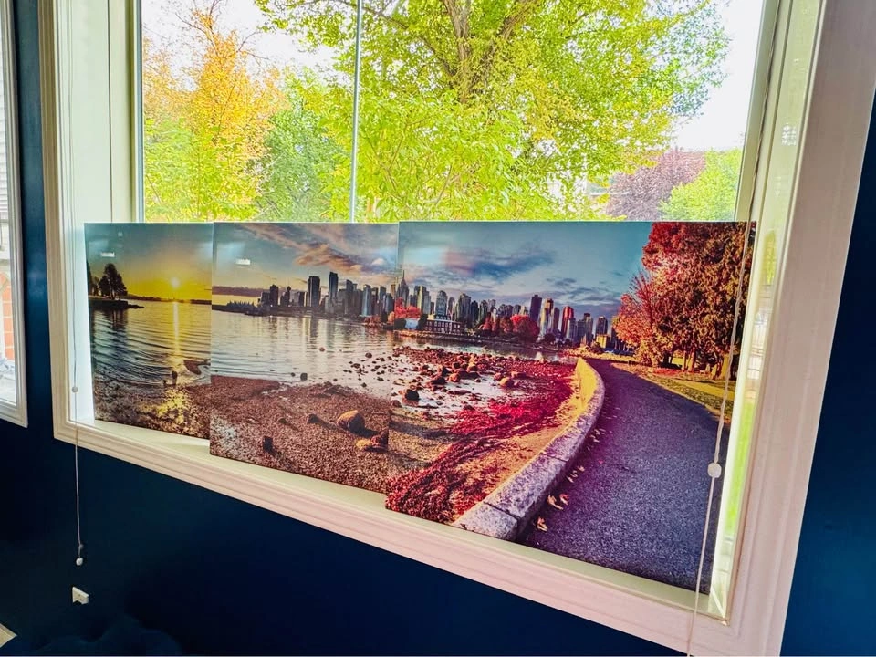 Vancouver Skyline Sunset, 3-Piece Canvas Wall Art - photo 4