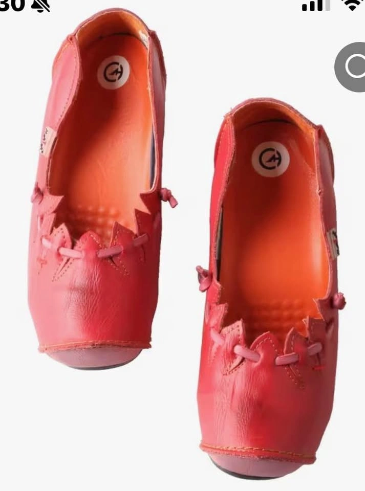 NEW Funky TMA EYES Red Leather Heels - photo 2