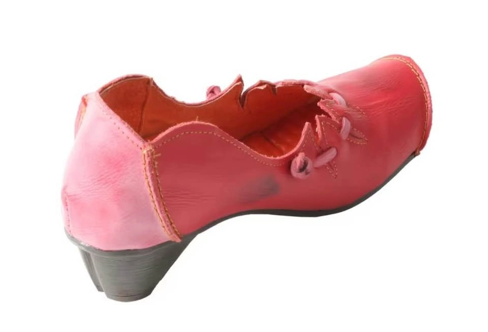 NEW Funky TMA EYES Red Leather Heels - photo 3