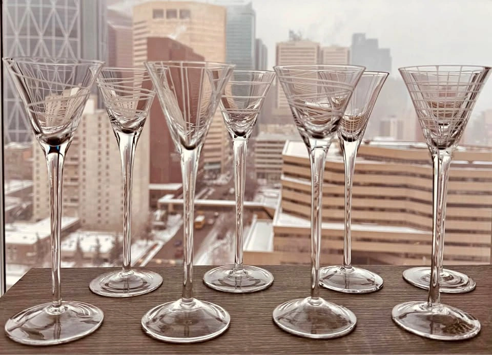 Mikasa “Cheers” Liqueur/Codial Glasses, Set of 8