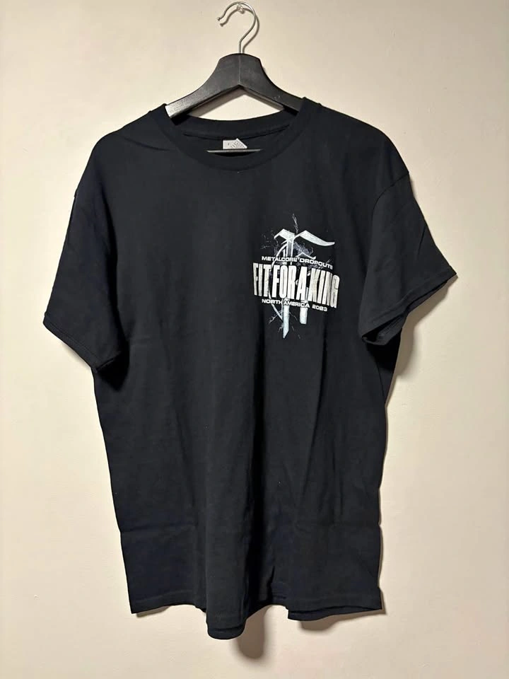 Fit for a king metalcore band shirt large men
