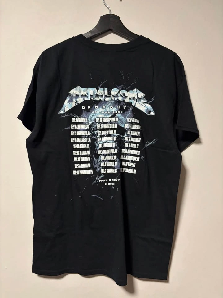 Fit for a king metalcore band shirt large men - photo 2