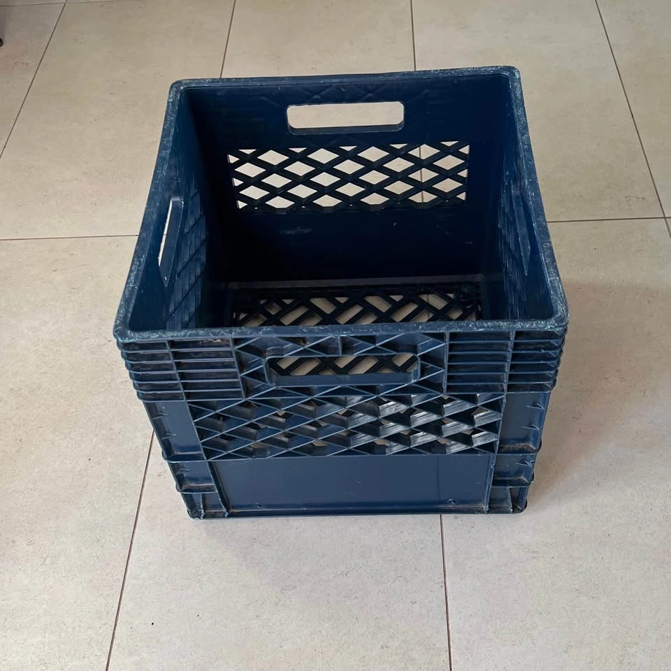 Dark Blue Heavy Duty Milk Crate 11” x 13” x 13” - photo 2