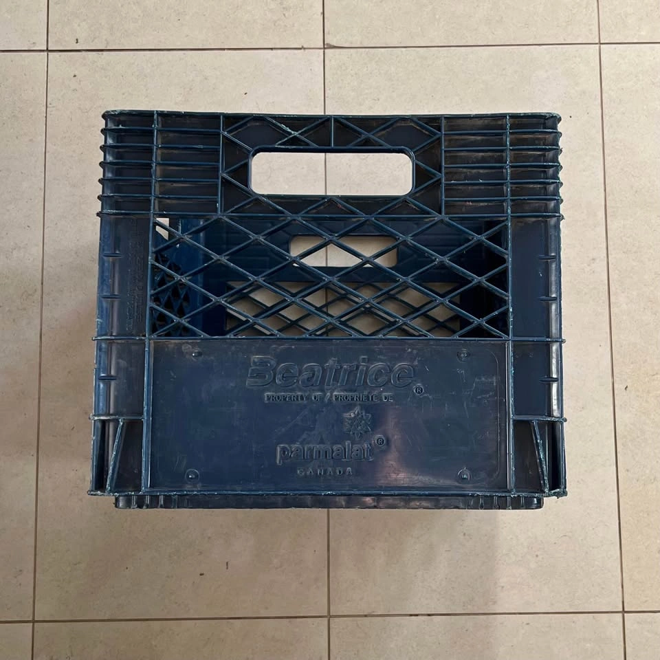 Dark Blue Heavy Duty Milk Crate 11” x 13” x 13” - photo 3