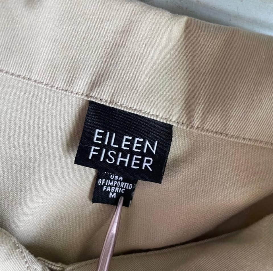 Button Front Eileen Fisher Collared Long Sleeve Shacket Jacket - photo 4