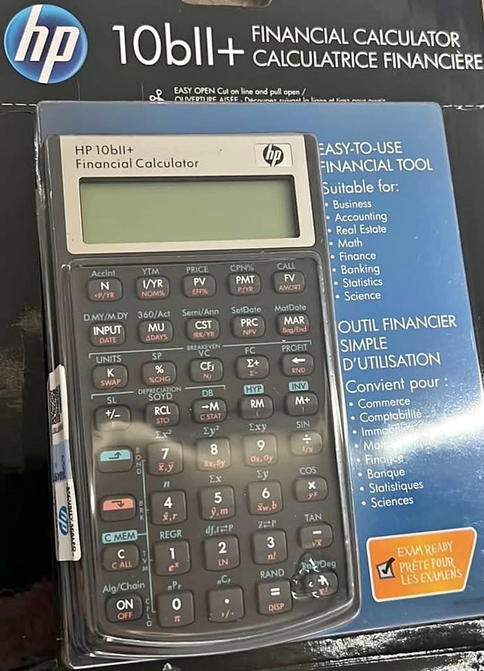 Hp 10 bii+ Financial Calculator
