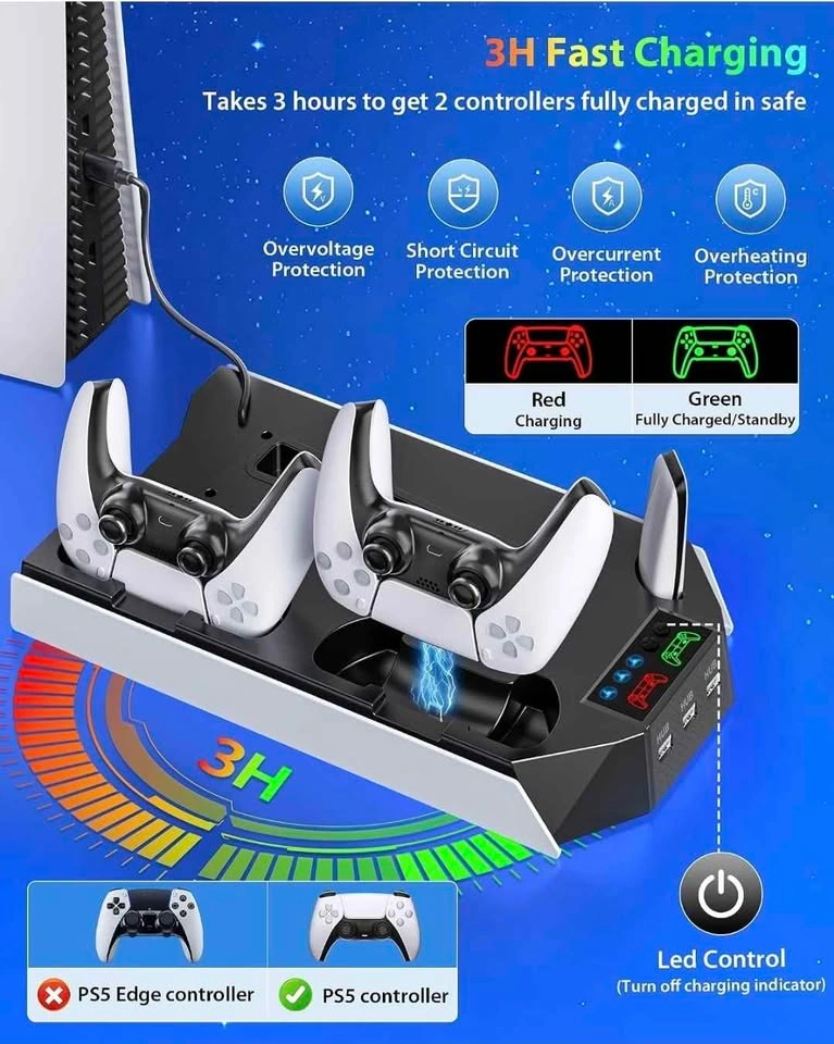 NEW - PS5 Series Universal Cooling Stand for PS5/Slim/Pro - photo 2