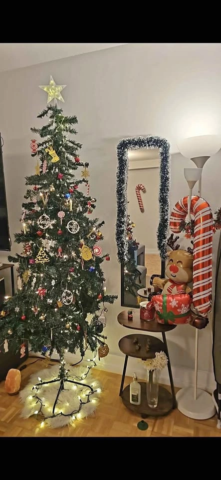 Artificial Christmas Tree with Decorations