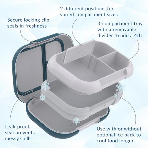Bentgo Chill Max Lunch Box 1.18L Leakproof Bento Box w/ Ice Pack - photo 5