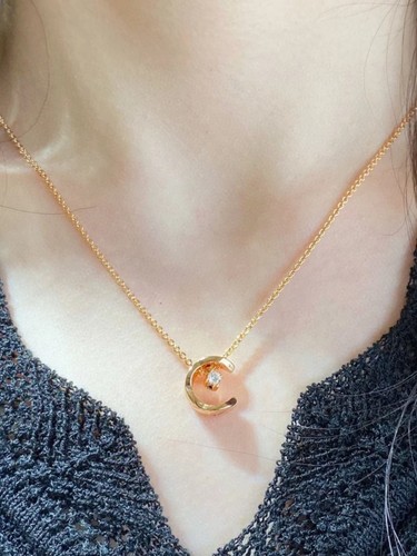 18K Gold PVD Stainless Steel Geometric Pendant Necklace