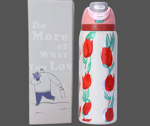 Kids Cartoon Water Bottle 24oz 32oz Stainless Steel Insulated - photo 2
