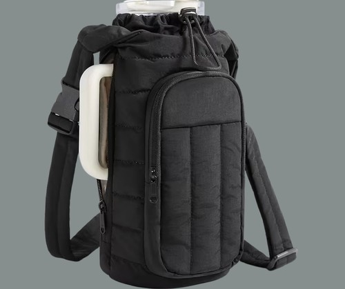 50oz Insulated Water Bottle with Quilted Crossbody Sleeve - photo 4