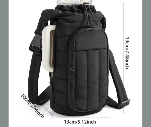 50oz Insulated Water Bottle with Quilted Crossbody Sleeve - photo 5