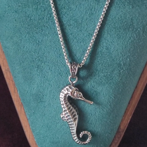 Ocean Seahorse Stainless Steel Pendant Necklace - photo 2