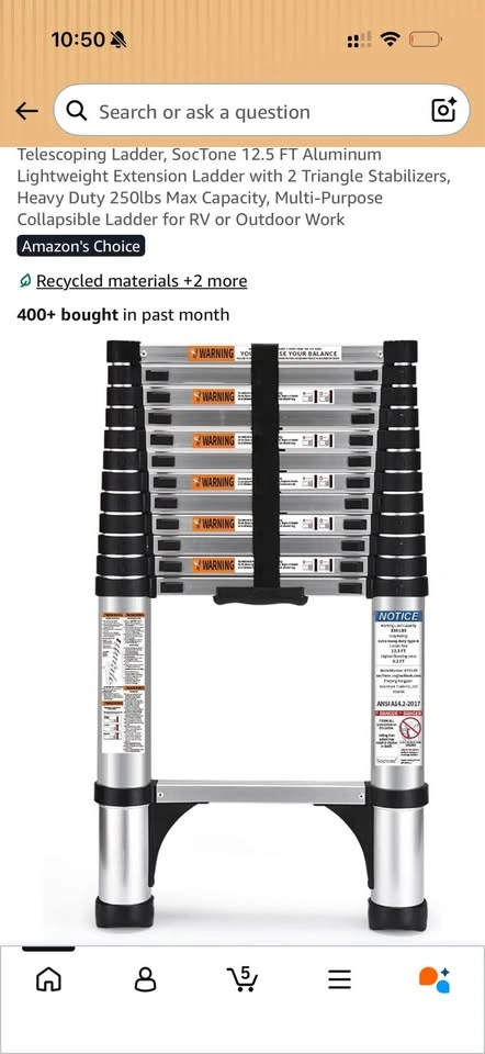 Telescopic Ladder / Folding Ladder - photo 4