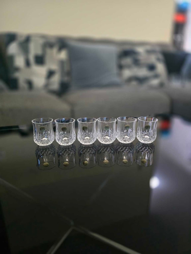 6 Cristal d’Arques Longchamp 24% Lead Crystal Glasses