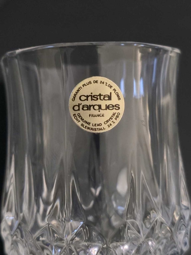 6 Cristal d’Arques Longchamp 24% Lead Crystal Glasses - photo 2
