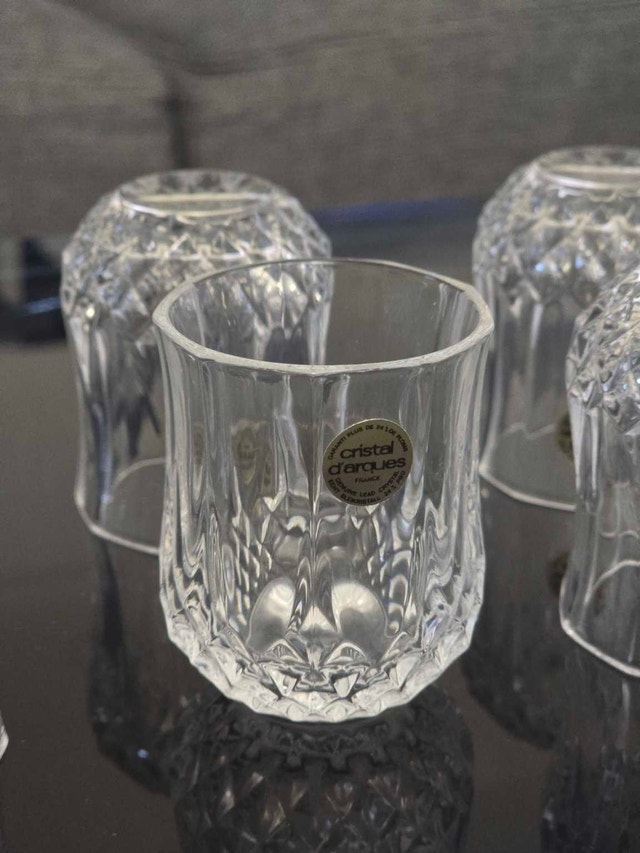 6 Cristal d’Arques Longchamp 24% Lead Crystal Glasses - photo 3