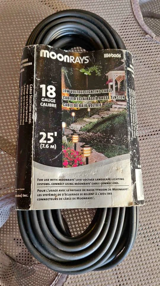 Moonrays 18 Gauge 25' Low Voltage Lighting Cable