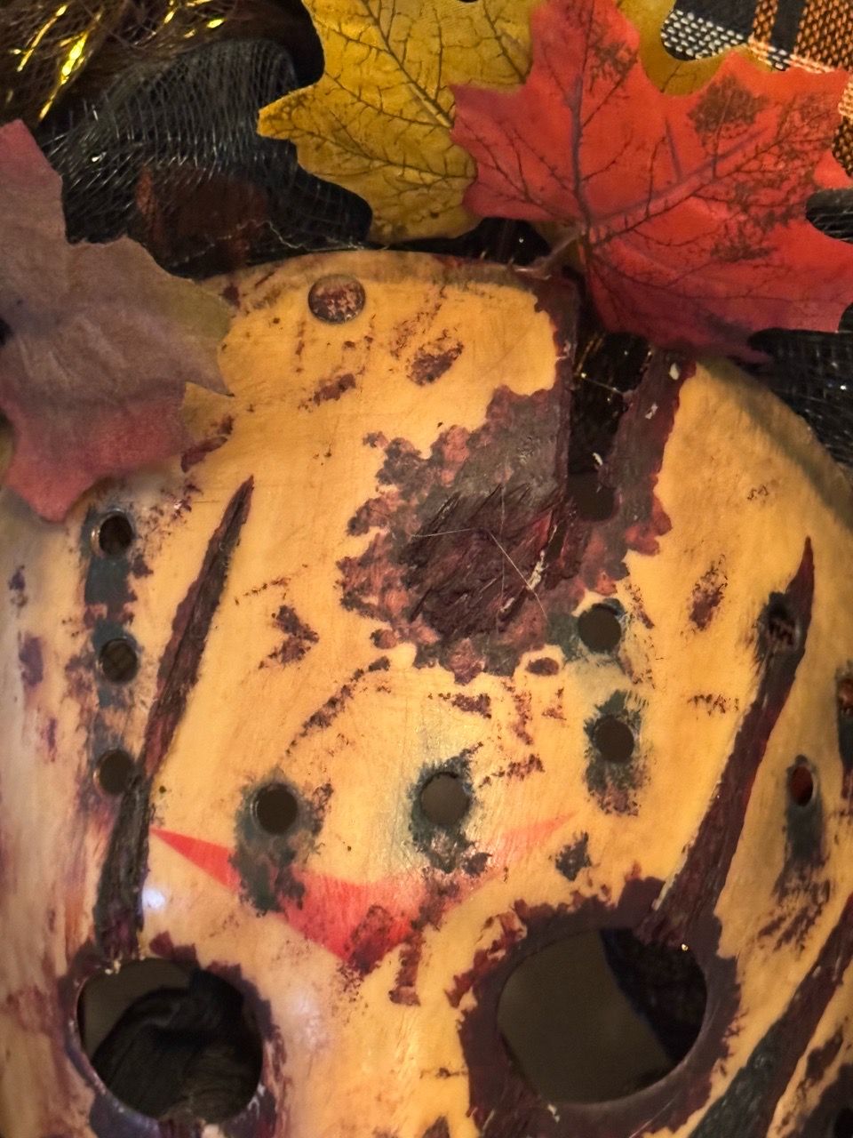 Friday the 13th Jason Voorhees Autumn Wreath - photo 3