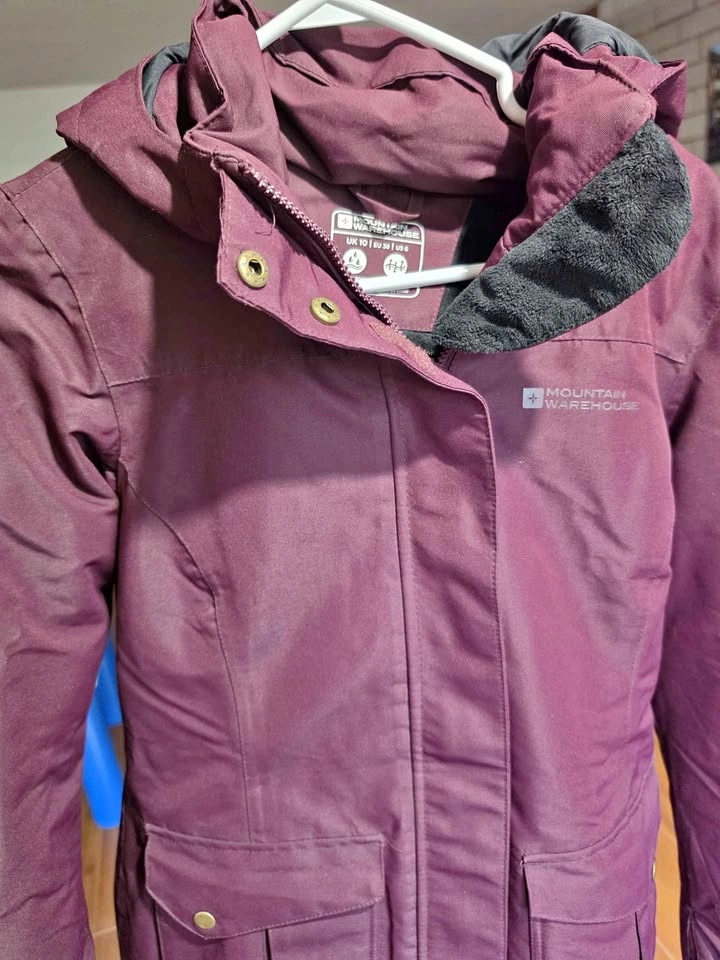 Mountain Warehouse burgundy women's jacket - UK 10, US 6