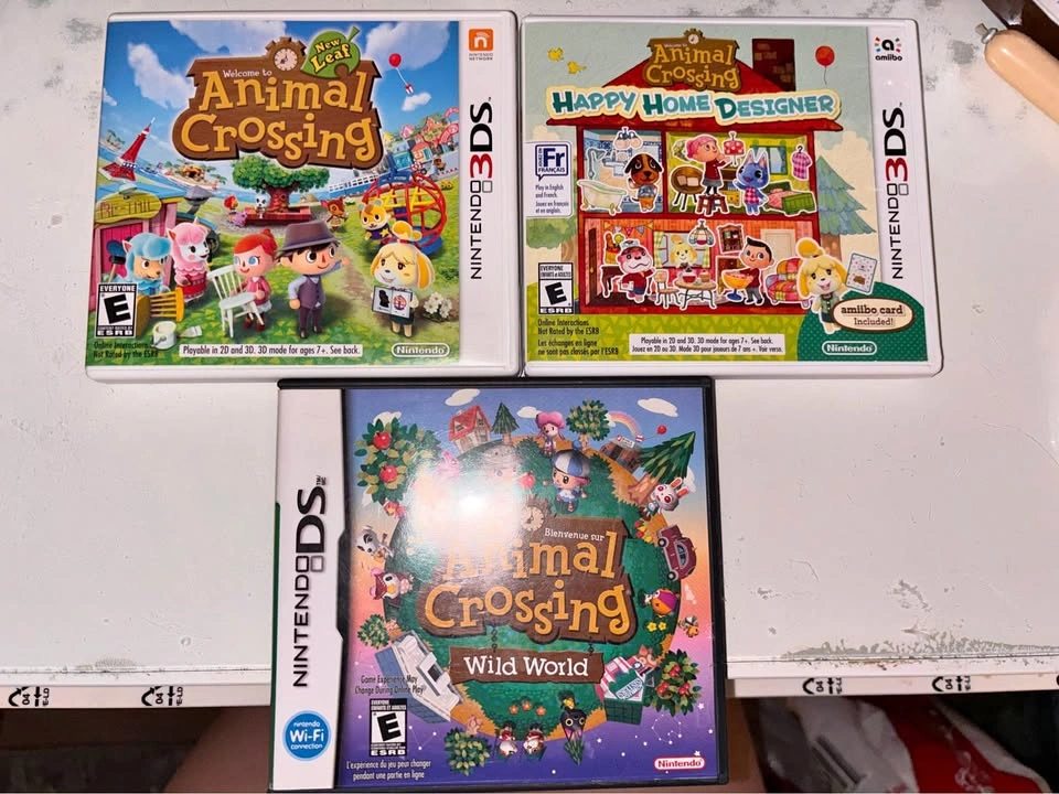 Animal Crossing 3DS and DS Game Lot
