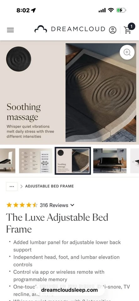 DreamCloud The Luxe Adjustable Bed Frame - photo 5