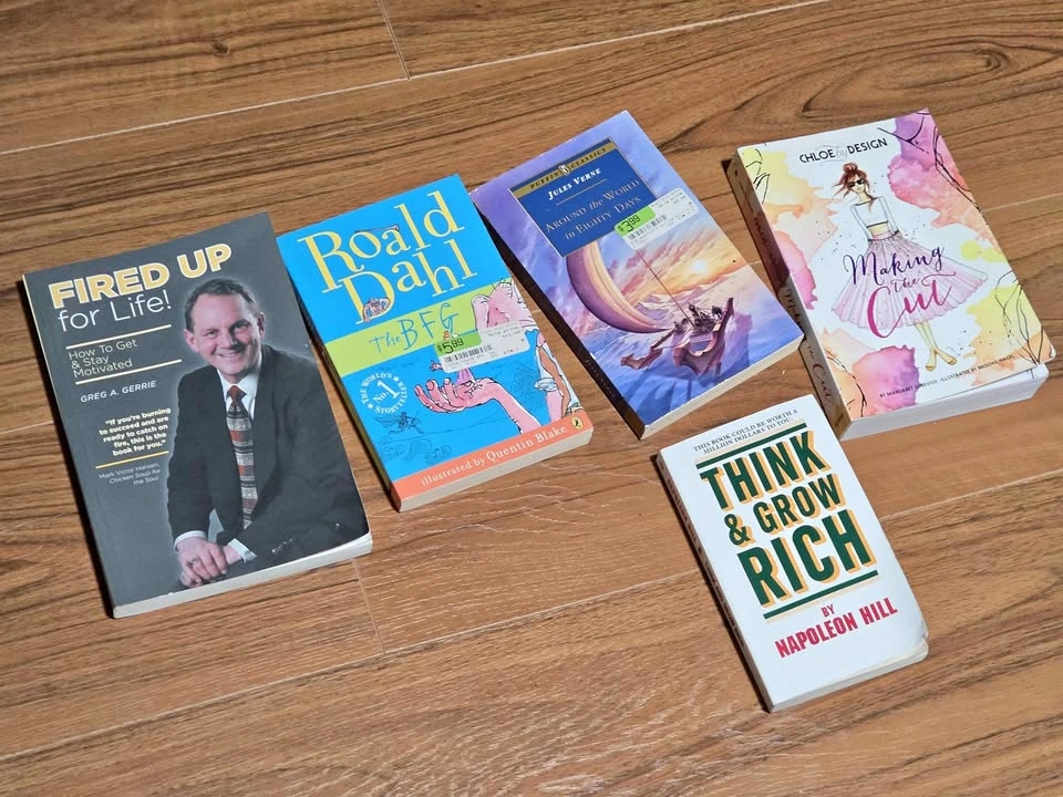 Book Bundle: Roald Dahl, Napoleon Hill, Jules Verne, and more