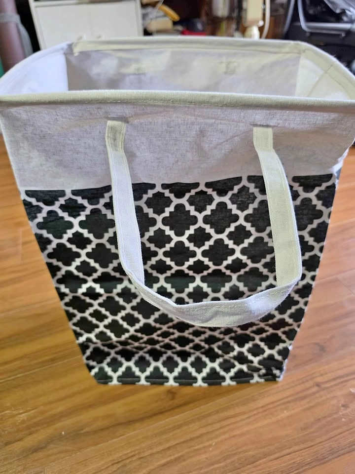 Black and White Laundry Bag