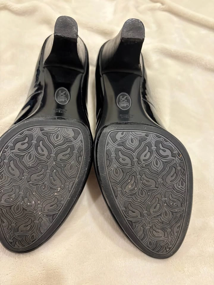 GUC Söfft black Patent Leather Peep-Toe in size 12 - photo 3
