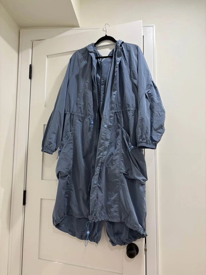 EEUC Lululemon Lightweight Woven Long Jacket - Sinatra Blue XL - photo 2