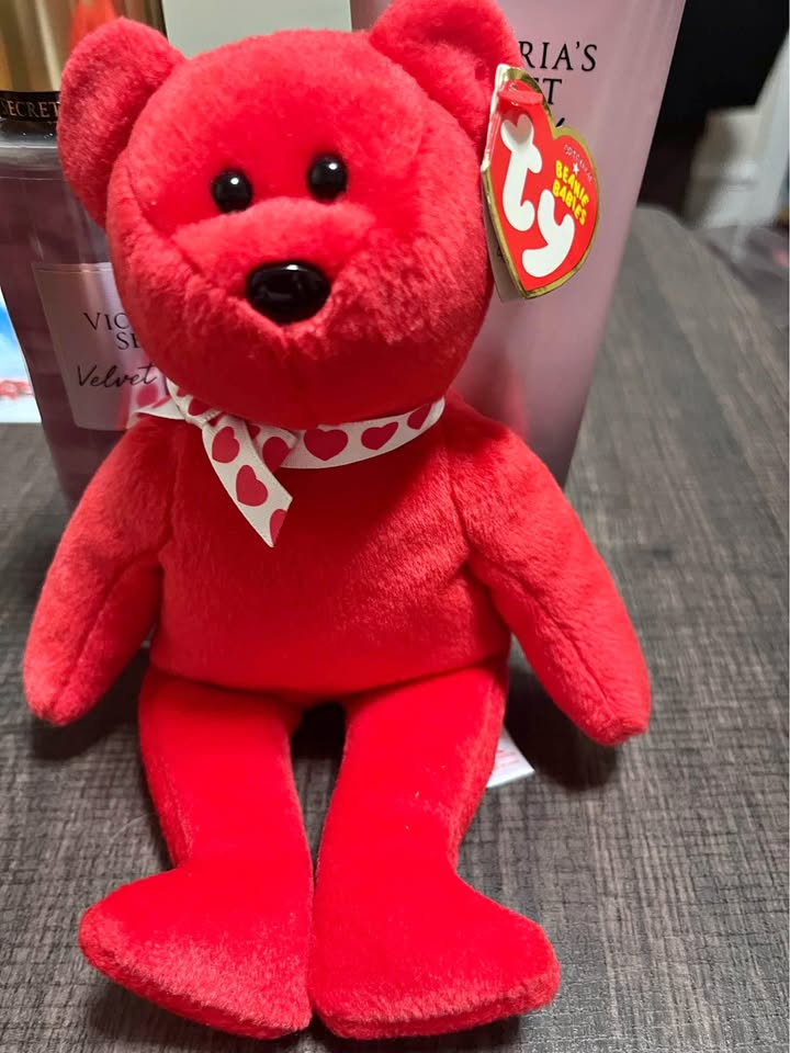 TY Beanie Babies Red Bear Amora