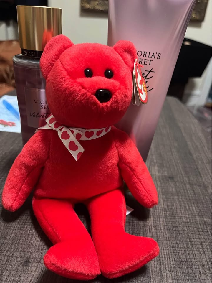 TY Beanie Babies Red Bear Amora - photo 2