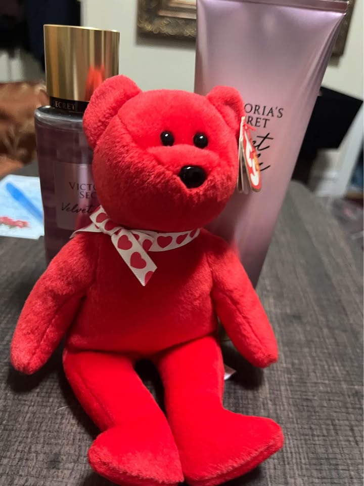 TY Beanie Babies Red Bear Amora - photo 3