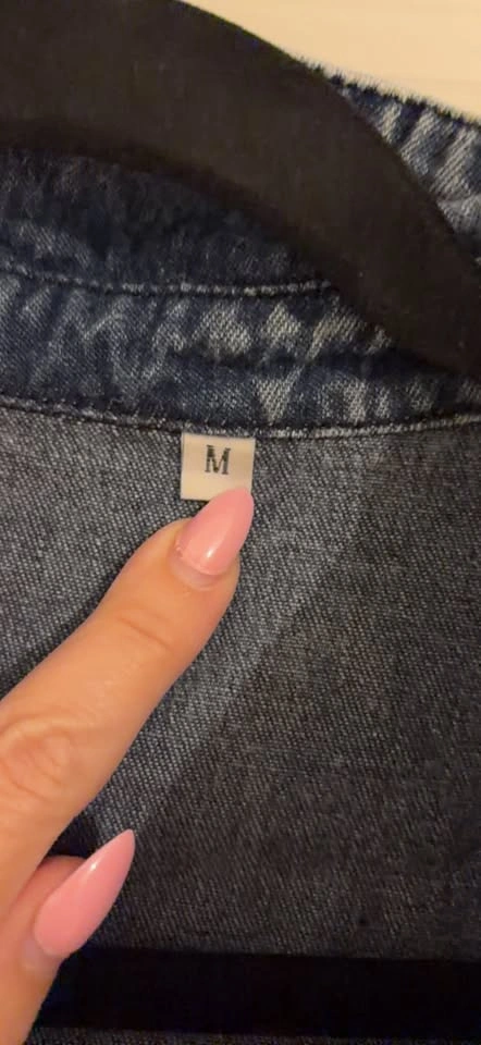 Denim Button-Front Dress - photo 2