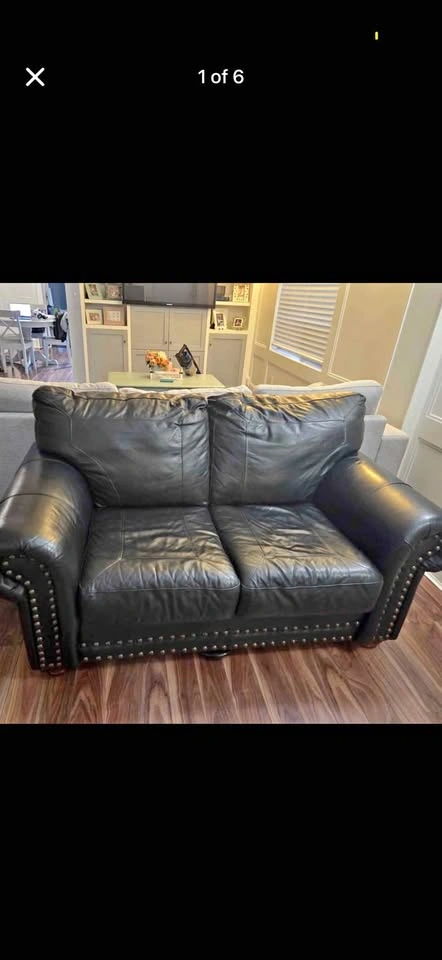Leather couch