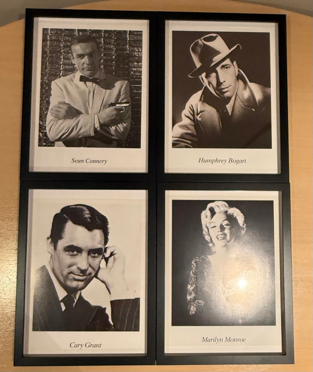 Classic Hollywood Icon Framed Wall Art Set