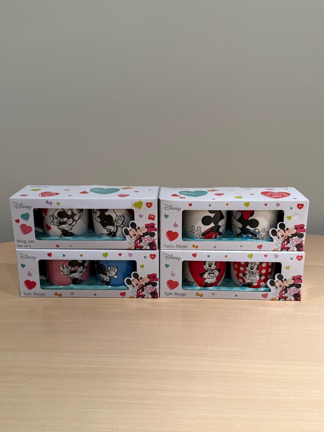 Disney Mickey & Minnie 2-Pack Mug Sets - 4 sets