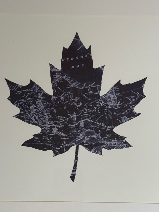 Canada Map Leaf Wall Art - photo 2
