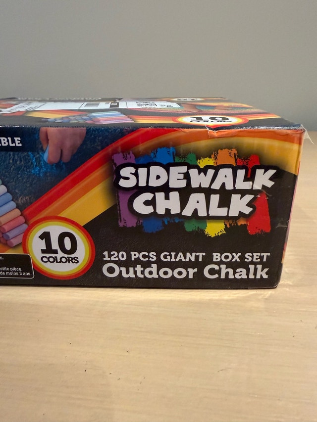 Joyin Sidewalk Chalk 120 Pcs Giant Box Set - photo 3