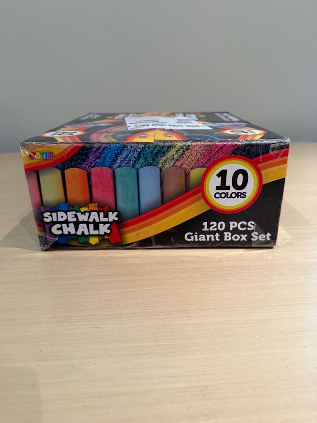 Joyin Sidewalk Chalk 120 Pcs Giant Box Set - photo 4