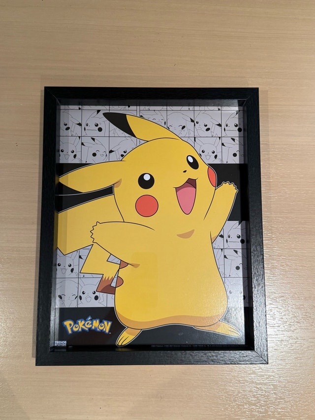 Trends Posters Pokemon Pikachu Framed Wall Art