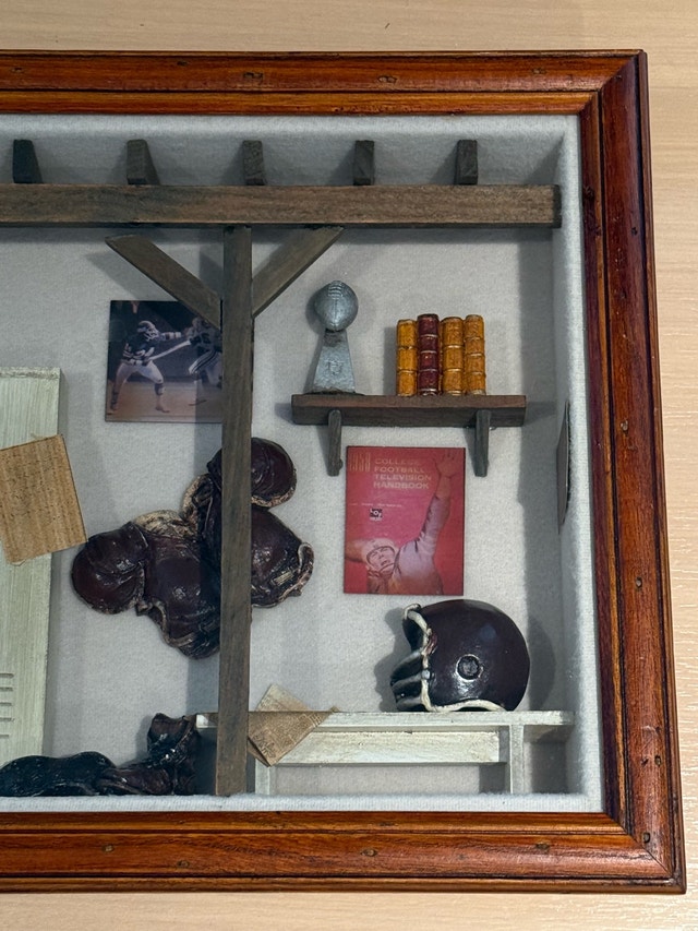 Football Locker Room Shadow Box Display - photo 3