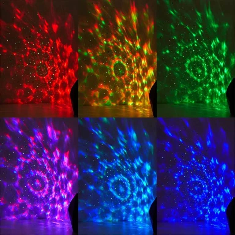 Urban Shop Galaxy Wave Aura Projector with Laser, Black - photo 4