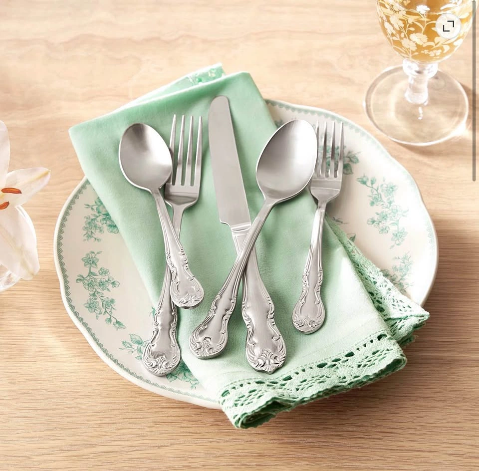 The Pioneer Woman Agatha Satin 20-Piece Flatware Set - photo 2