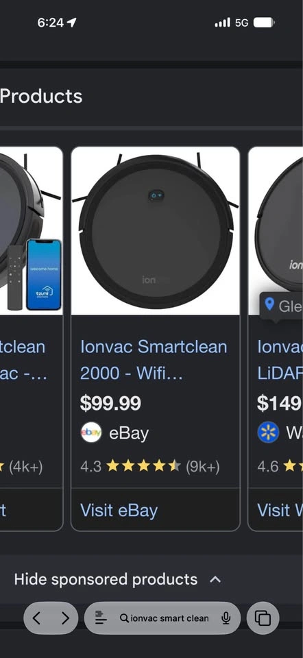 lonvac SmartClean 2000 Robovac Robot Vacuum Cleaner - photo 2