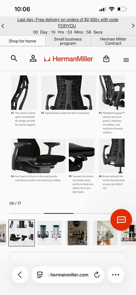 Herman Miller Embody Ergonomic Chair - photo 5