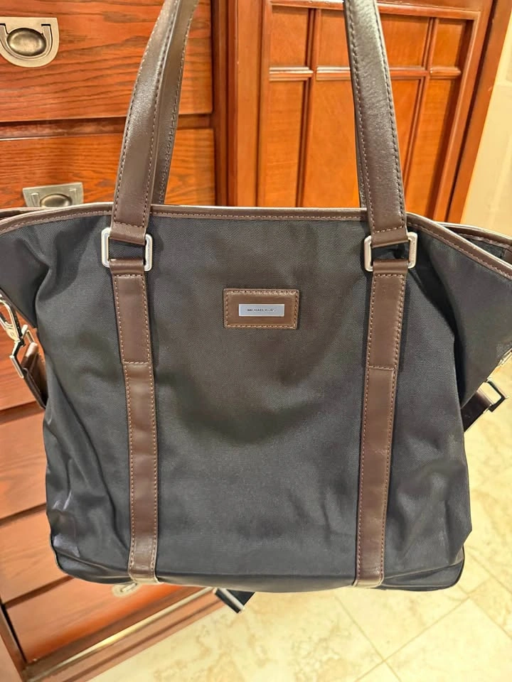 Michael Kors Black Nylon Tote Bag