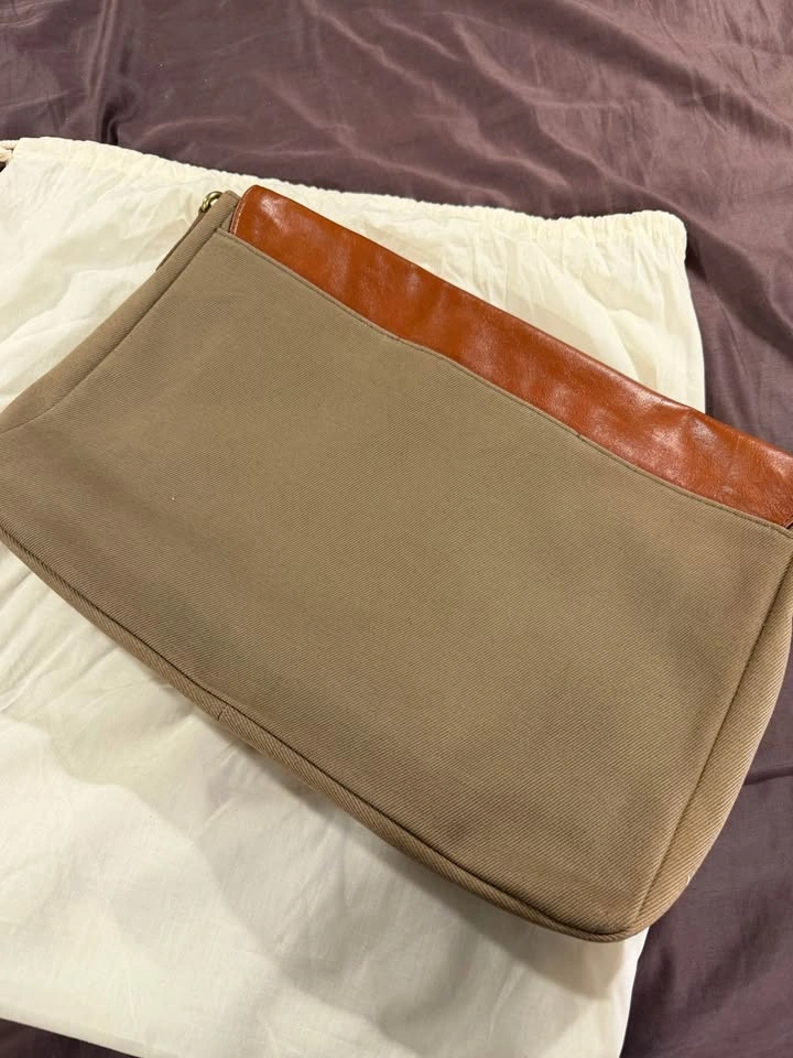 Fossil Canvas and Leather Messenger Bag - photo 3
